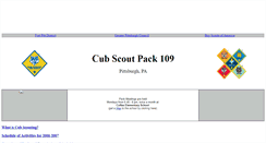 Desktop Screenshot of cubpack109.pghfree.net